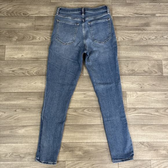 Abercrombie & Fitch High Rise Super Skinny Ankle Jeans Medium Wash sz 28/6 Long - Picture 6 of 7